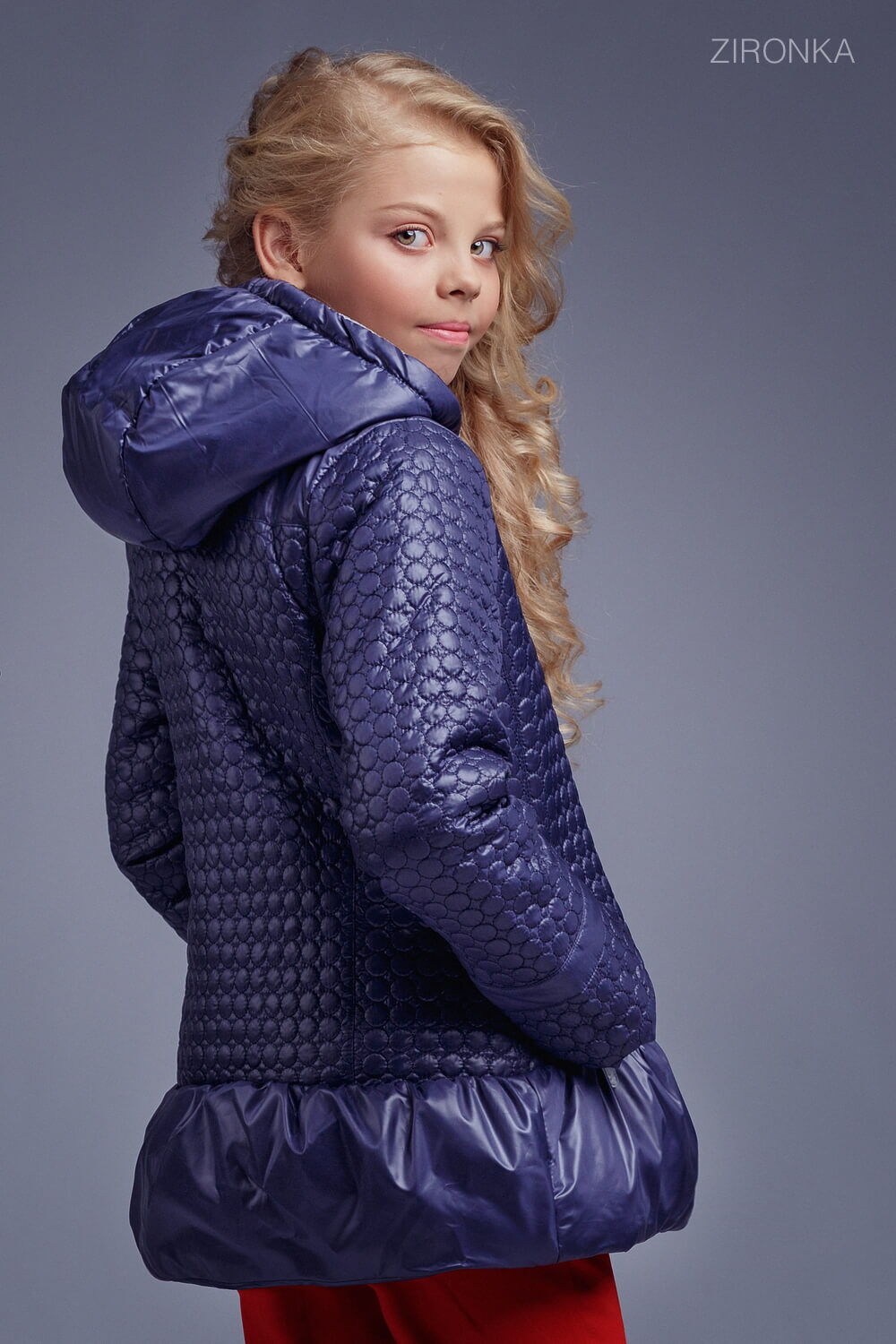 Куртка для девочки Zironka синяя 2050-3 - фотография