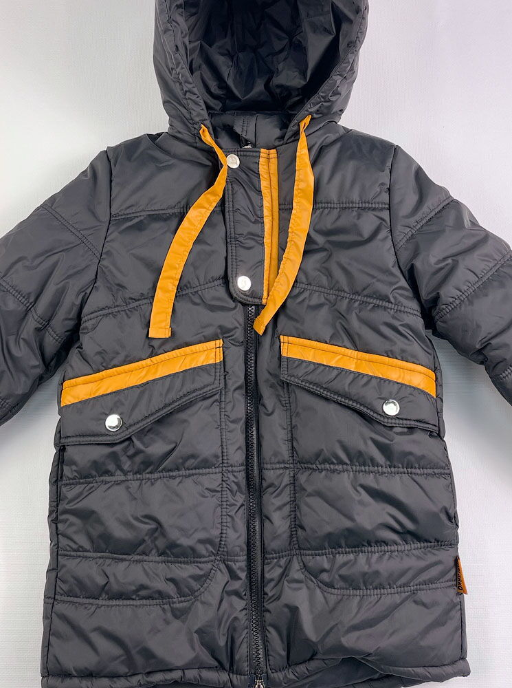 Куртка зимняя для мальчика Одягайко черная 20046 - цена