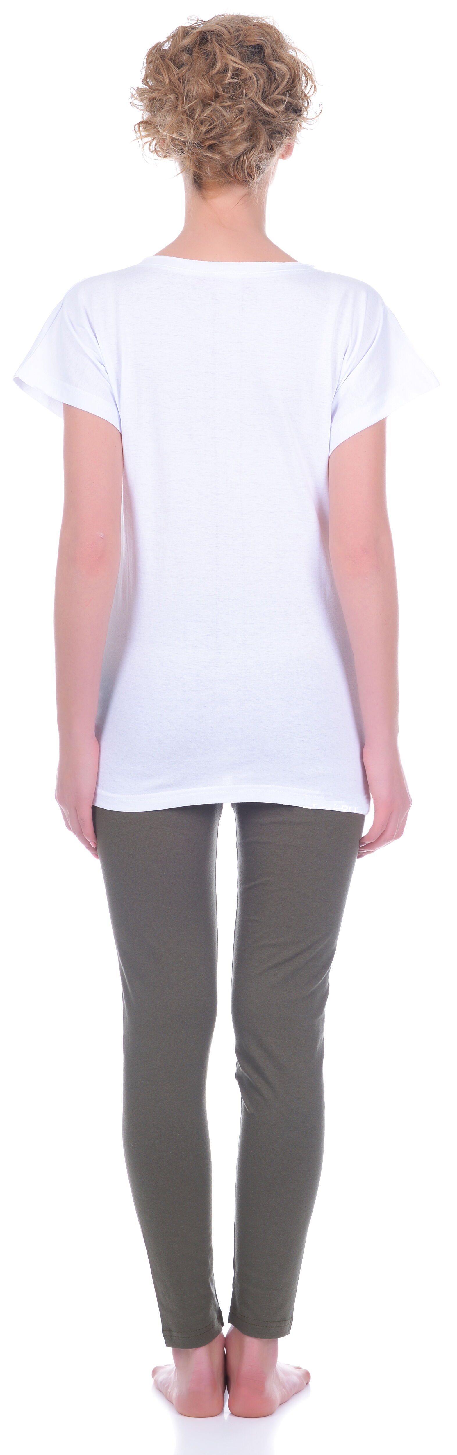 Комплект женский (футболка+штаны) MISS FIRST MEXICO белый - размеры