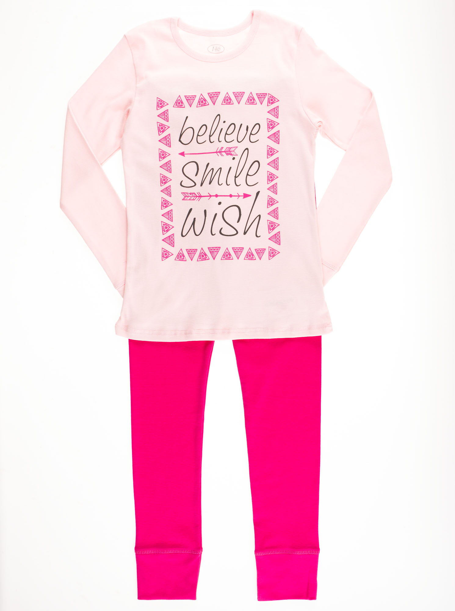 Пижама для девочки Фламинго розовая 282-1006 - цена