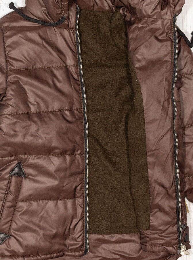 Куртка для мальчика Одягайко коричневая 22308 - фото