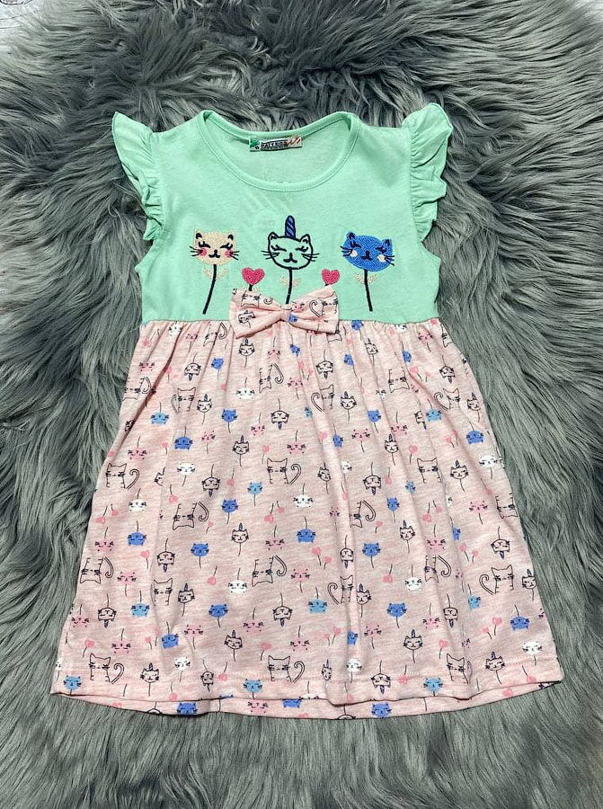 Платье для девочки PATY KIDS мятное 51365 - фото