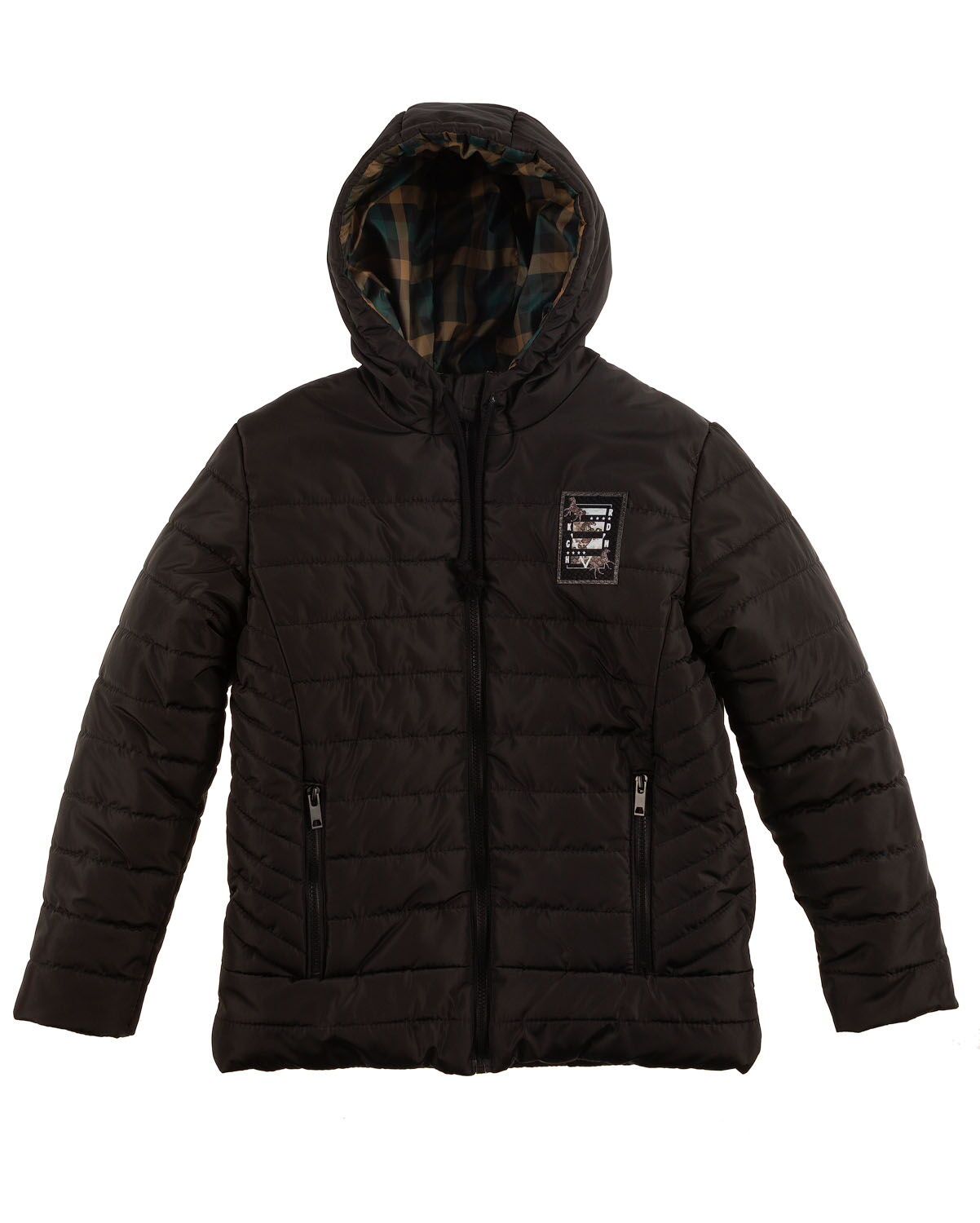 Куртка зимняя для мальчика Одягайко черная 20147 - цена