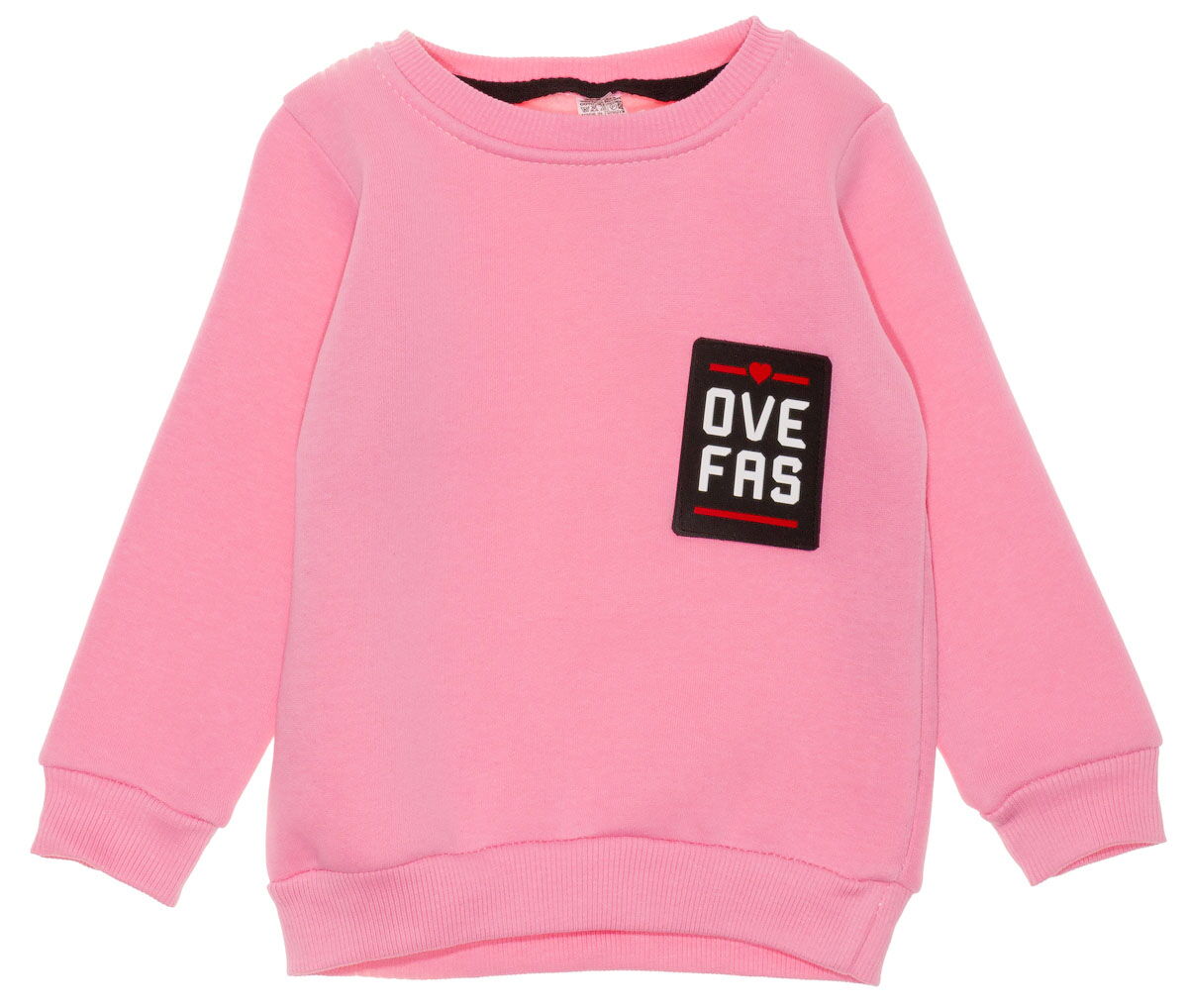 Утепленный реглан для девочки OveFas розовый 2019 - цена
