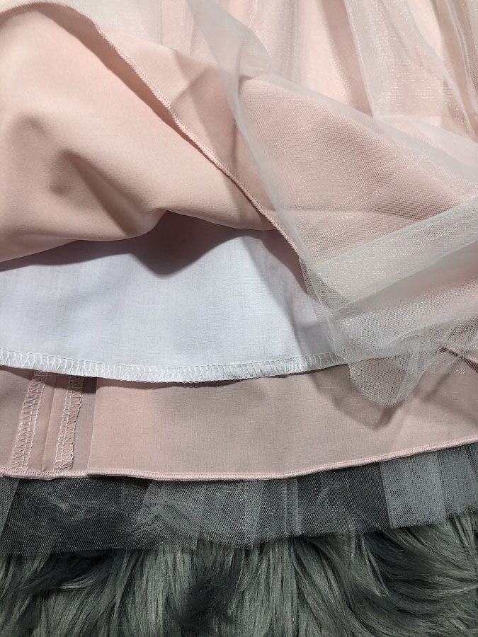 Нарядное платье для девочки Mevis персиковое 3320-02 - фото