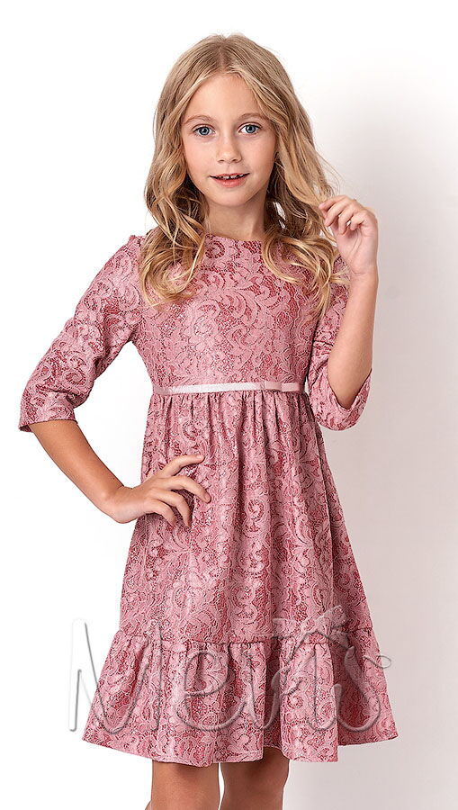 Нарядное платье для девочки Mevis розовое 3131-02 - цена
