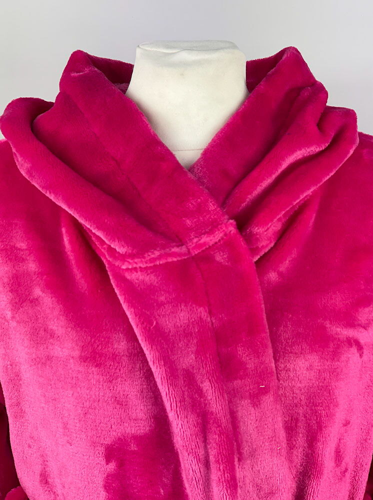 Халат вельсофт для девочки Фламинго малиновый 883-909 - картинка