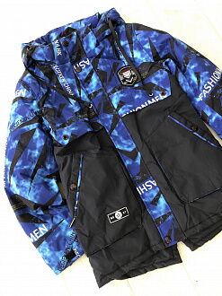 Деми куртка для мальчика Kidzo синяя 2117 - фото