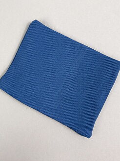 Комплект шапка и хомут Semejka Марио джинс 9319 - фотография