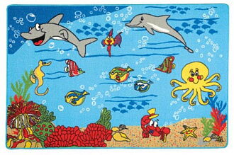 Коврик в детскую комнату CONFETTI Подводный мир 100*150 см - картинка