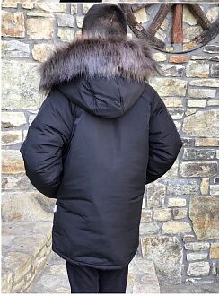 Зимняя куртка для мальчика Kidzo черная 3311 - размеры