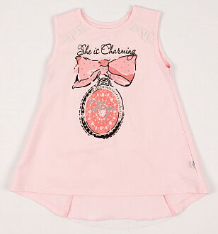 Комплект для девочки (майка+бриджи) Фламинго розовый 898-416 - фотография