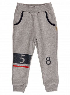 Спортивные штаны для мальчика Robinzone серые ШТ-213 - цена