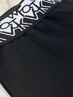 Школьные лосины для девочки Mevis черные 4108-02 - фото