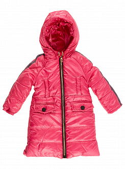 Зимняя куртка для девочки Одягайко малиновая 20104 - цена