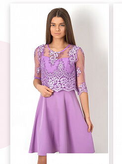Нарядное платье для девочки Mevis сиреневое 2789-01 - цена
