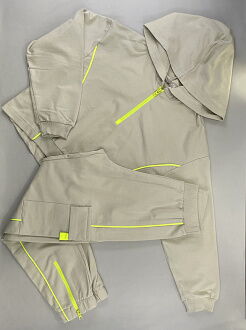 Спортивный костюм для девочки Mevis оливковый 3725-01 - купить