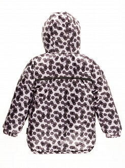 Комбинезон зимний раздельный для мальчика (куртка+штаны) Одягайко геометрия черный 20088+01241О - картинка