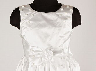 Платье нарядное для девочки Kids Couture атлас белое  61101774 - размеры