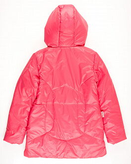 Куртка удлиненная для девочки ОДЯГАЙКО коралловая 22042 - размеры