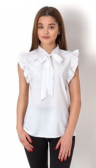 Блузка для девочки Mevis белая 2670-01 - цена