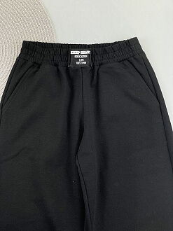 Брючки палаццо для девочки Mevis черные 4982-01 - размеры