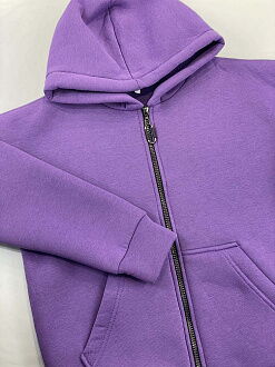 Утепленный спортивный костюм для девочки фиолетовый лаванда 2211 - цена
