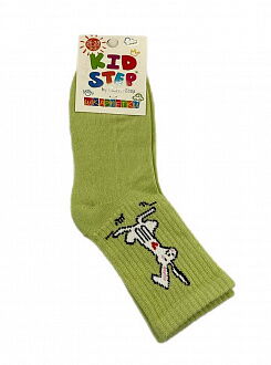Носки махровые KidStep Зайчик салатовые арт.4431 - цена
