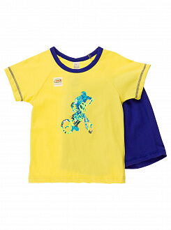 Пижама для мальчика (футболка+шорты) SMIL желтая 104391 - цена