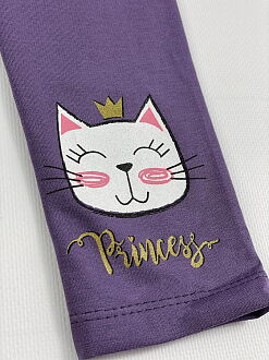 Лосины для девочки Robinzone Котик фиолетовые 1992211 - размеры