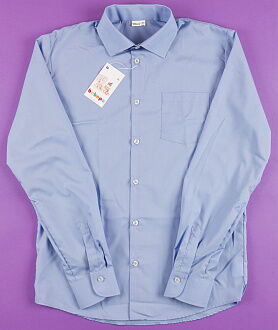 Рубашка с длинным рукавом для мальчика Bebepa синяя 1106-017 - фото