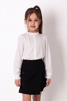 Блузка для девочки Mevis белая 3754-01 - цена