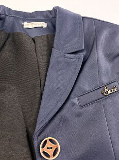 Пиджак школьный для девочки SUZIE Габби мемори-коттон синий ЖК-14605  - купить