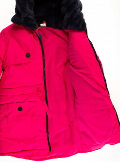 Куртка зимняя для девочки Одягайко малиновая 20026 - фото