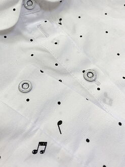Рубашка для девочки Mevis белая 4363-01 - размеры