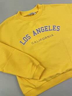 Стильный костюм для девочки Mevis Los Angeles желтый 4569-03 - фотография