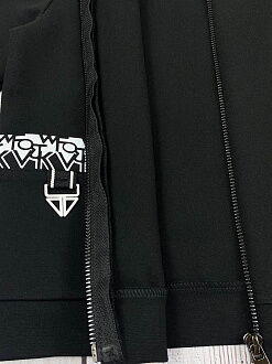 Бомбер для девочки Mevis черный 4106-02 - картинка