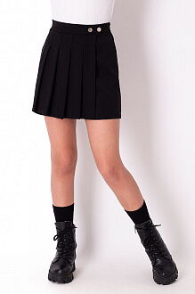 Юбка-шорты для девочки Mevis черная 3900-02 - цена