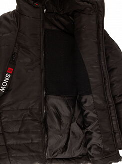 Куртка зимняя для мальчика Одягайко черная 20194 - фото