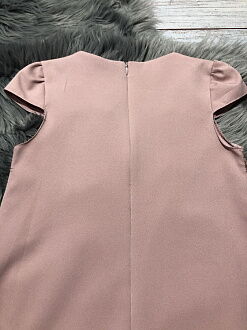 Кружевное нарядное платье для девочки Mevis персиковое 2997-01 - фотография