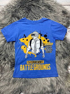 Комплект для мальчика футболка и шорты Battleground синий - фото