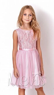 Нарядное платье для девочки Mevis розовое 3130-01 - цена