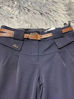 Школьные брюки для девочки Suzie Кларис шерсть 20% синие БР-13608 - картинка