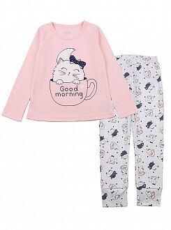 Пижама для девочки Фламинго Good Morning розовая 245-222 - цена