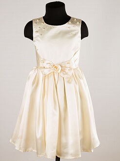 Платье нарядное для девочки Kids Couture атлас кремовое 61116753 - цена