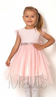 Платье нарядное для девочки Mevis розовое 2591-01 - цена