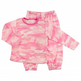 Пижама для девочки Breeze Камуфляж розовая 8382 - цена