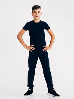 Спортивные штаны для мальчика SMIL темно-синие 115460/115441/115442 - цена