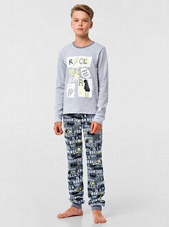 Пижама для мальчика Smil Rock серая 104801 - размеры