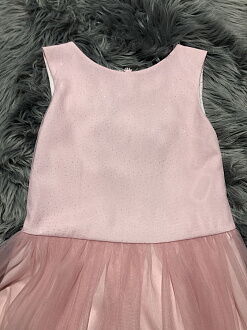 Нарядное платье для девочки Mevis розовое 2791-01 - размеры
